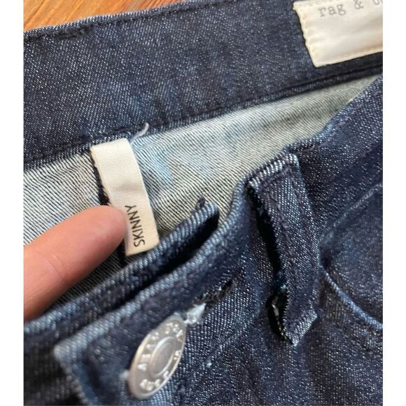 Rag & Bone skinny jeans indigo color size 27 - Picture 10 of 11